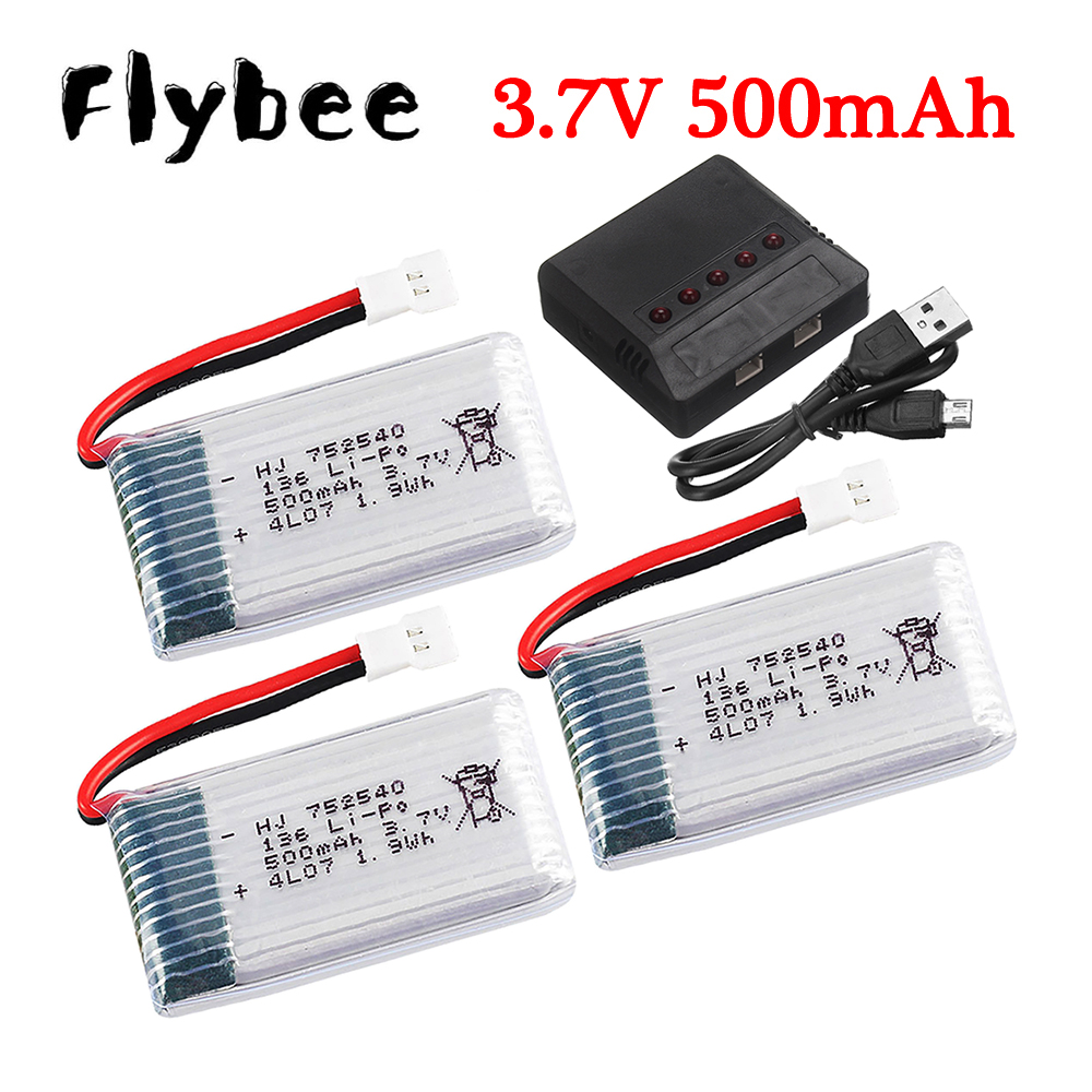 Drone Battery Charger - 3.7V 500mAh 752540 Lipo Battery Charger