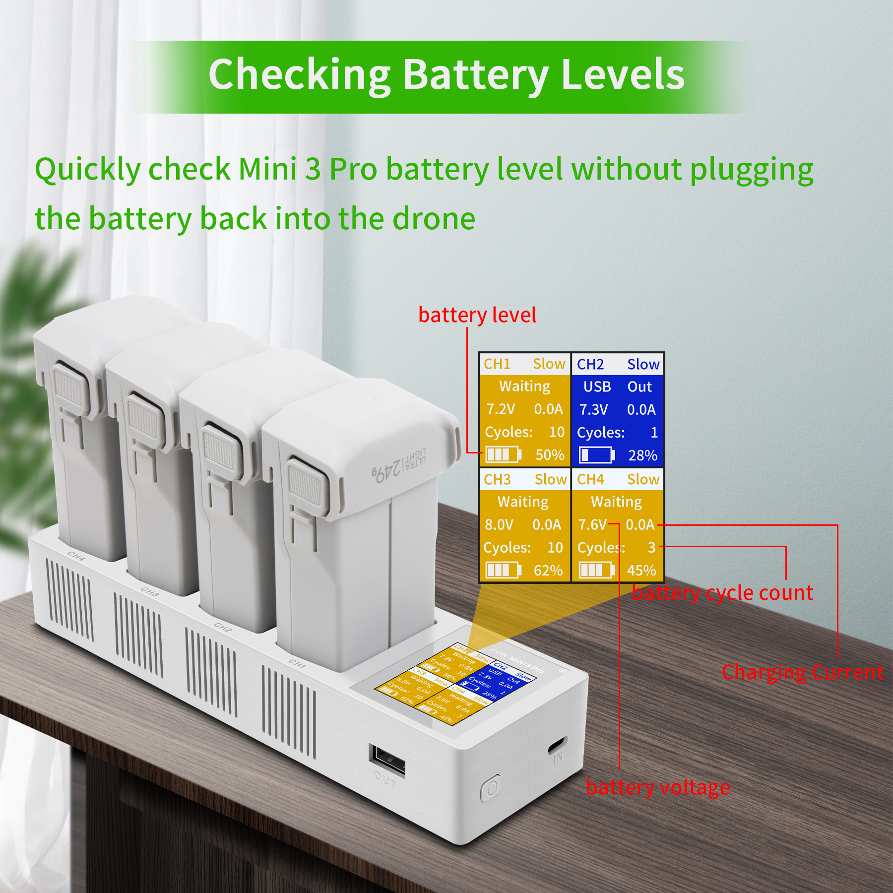 4in1 3in1 Battery Charging Hub - Drone Charging Hub ulasan dan harga