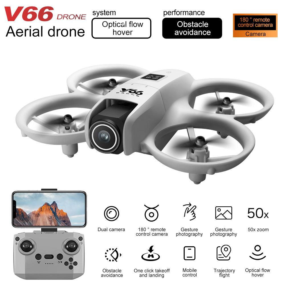 New V66 Mini Drone HD Camera 4 - Drone Controller Screen ulasan dan harga