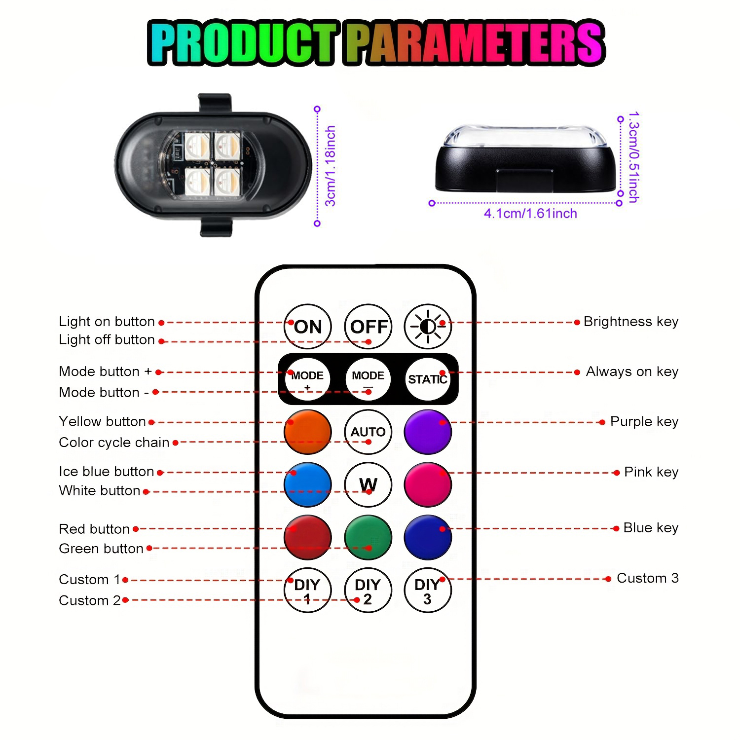 Upgraded 4LEDs Wireless LED St - Drone Beacon Light ulasan dan harga