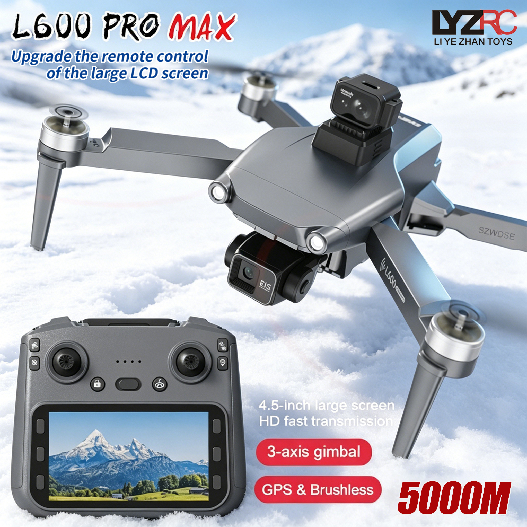 L600 MAX GPS Drone Professiona - Drone Controller Screen ulasan dan harga