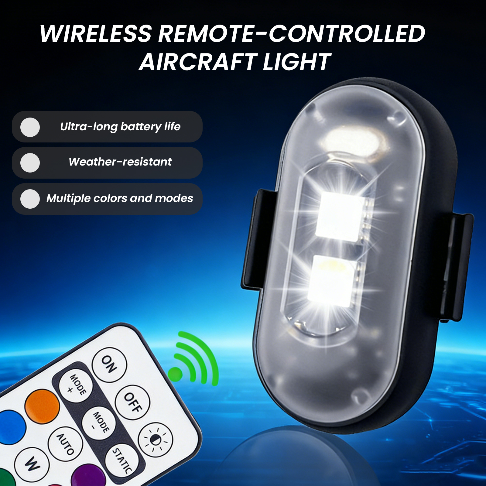 2/4/6PCS Wireless LED Strobe L - Drone Strobe Light ulasan dan harga