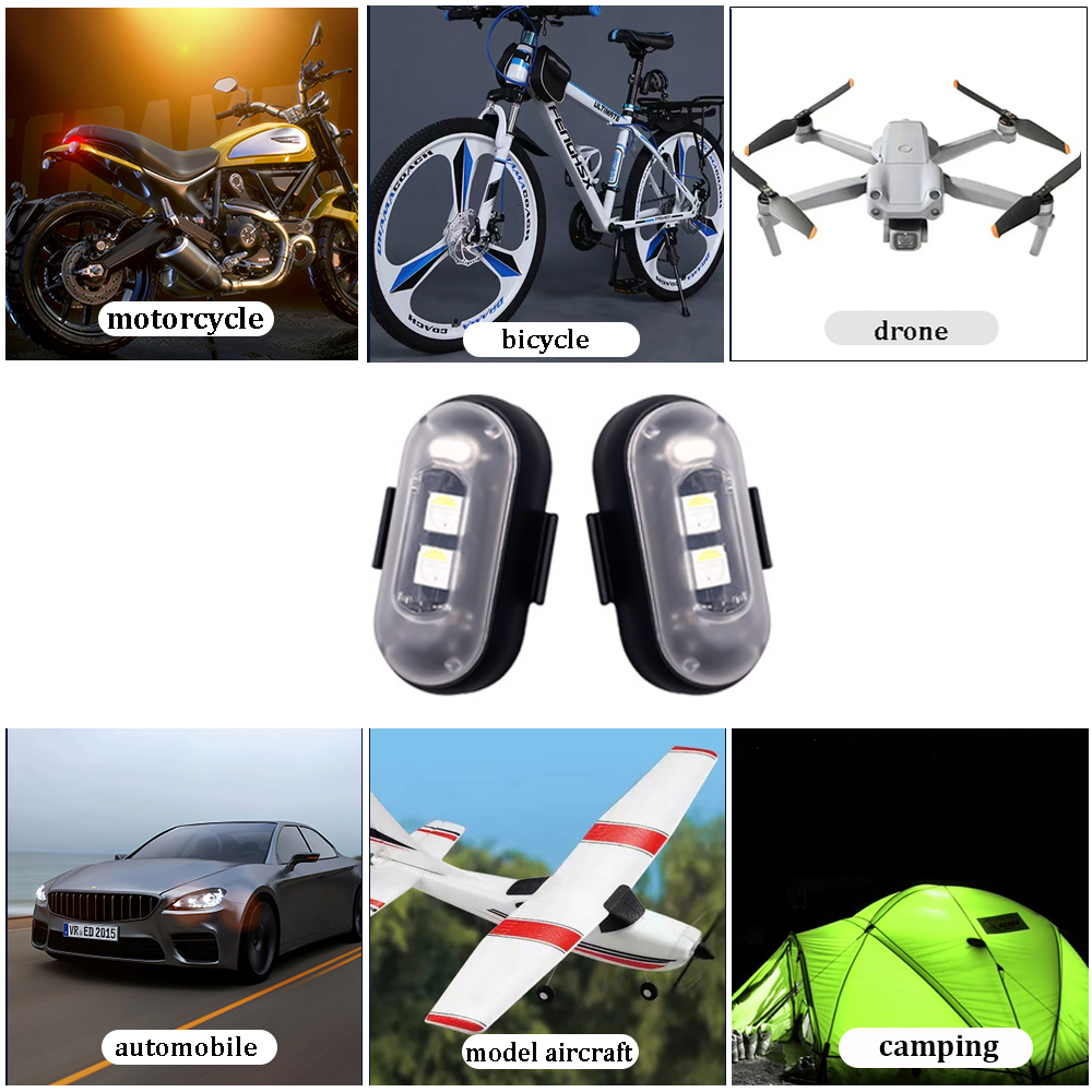 10x 4x 8Colors Wireless LED Dr - Drone Strobe Light ulasan dan harga