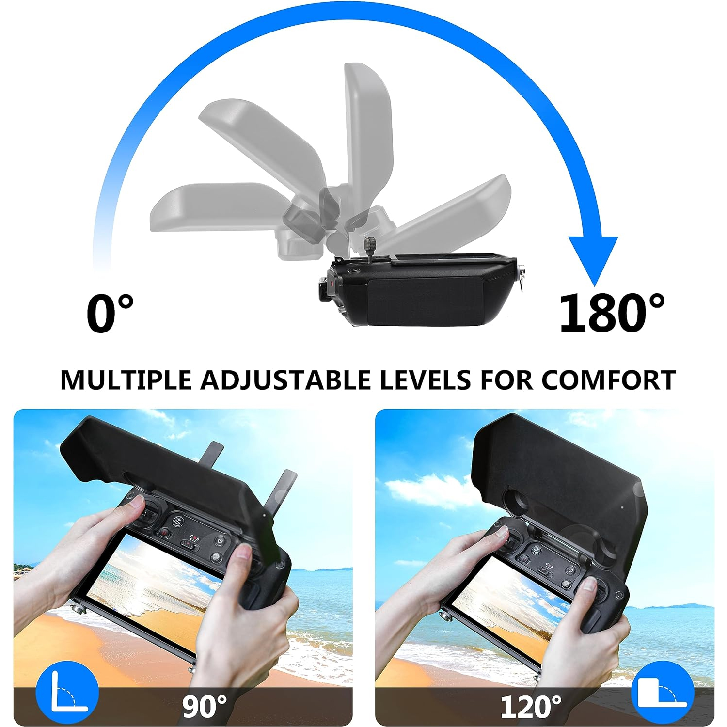 2-in-1 Sun Hood & Joystick Cov - Drone Sun Shade ulasan dan harga