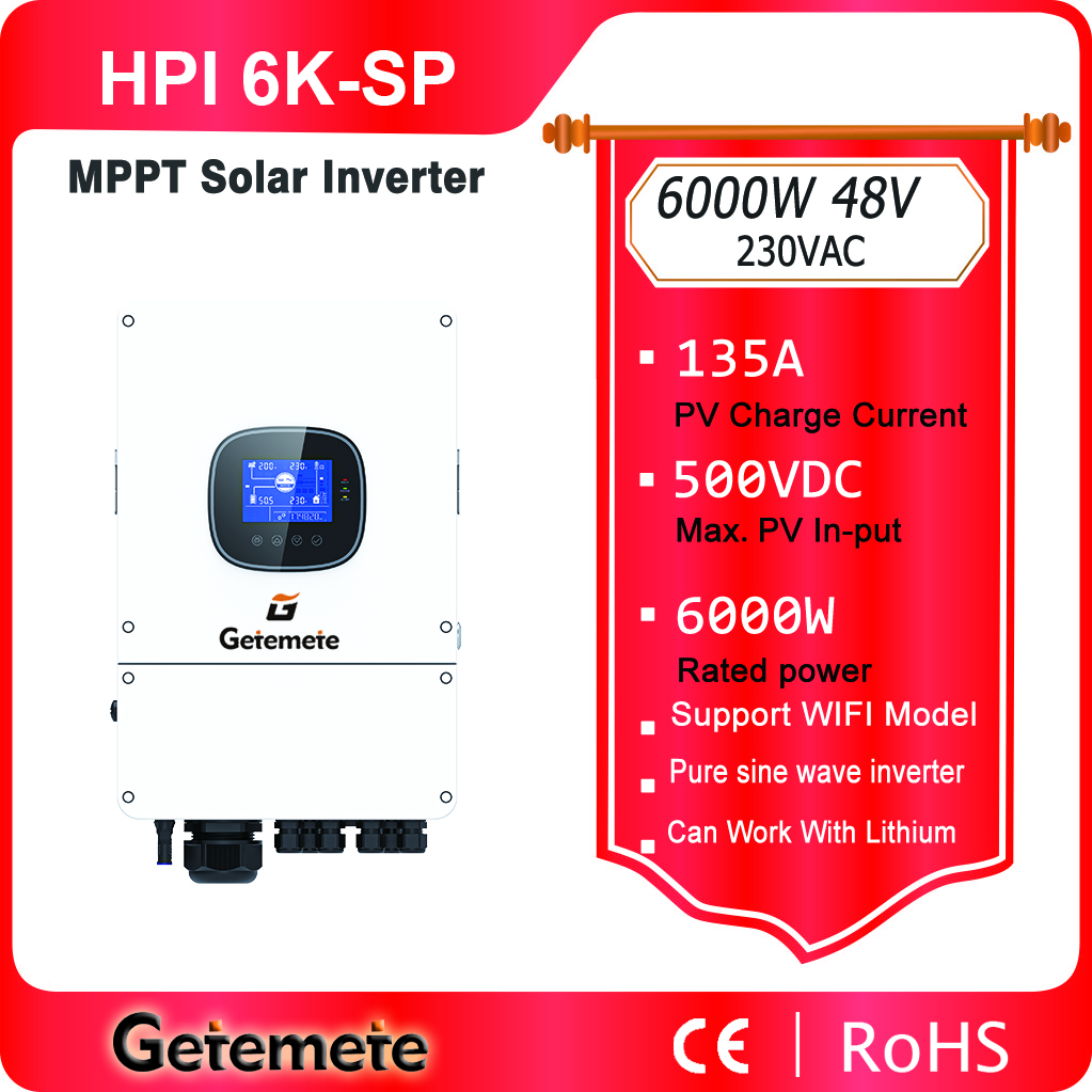 Getemete 6000W 48V 230Vac Pure - Drone Solar Charger ulasan dan harga