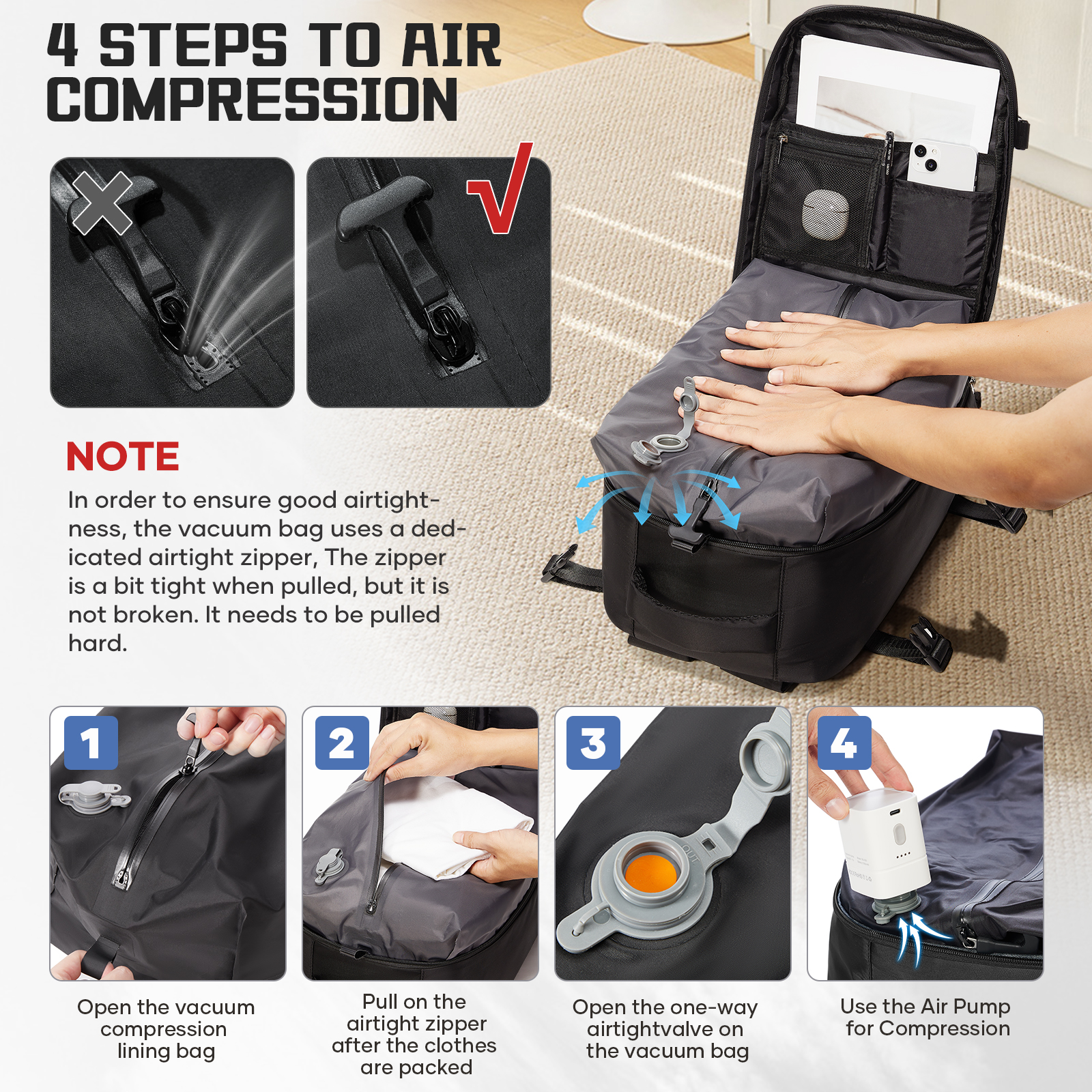 Women Backpack Vacuum Backpack - Drone Backpack ulasan dan harga
