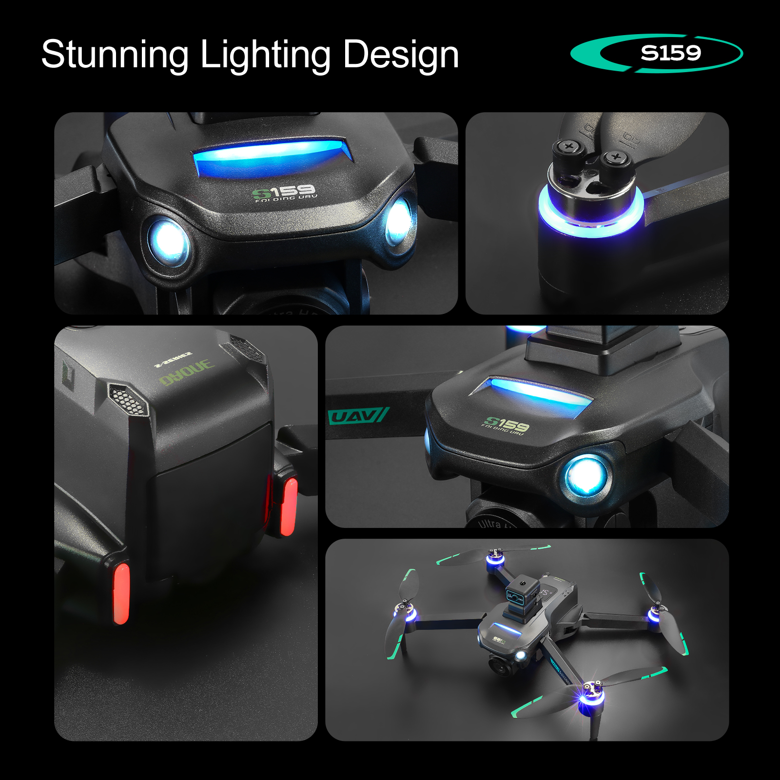 S159 GPS Drone 4K Profesional  - Drone Power Bank ulasan dan harga