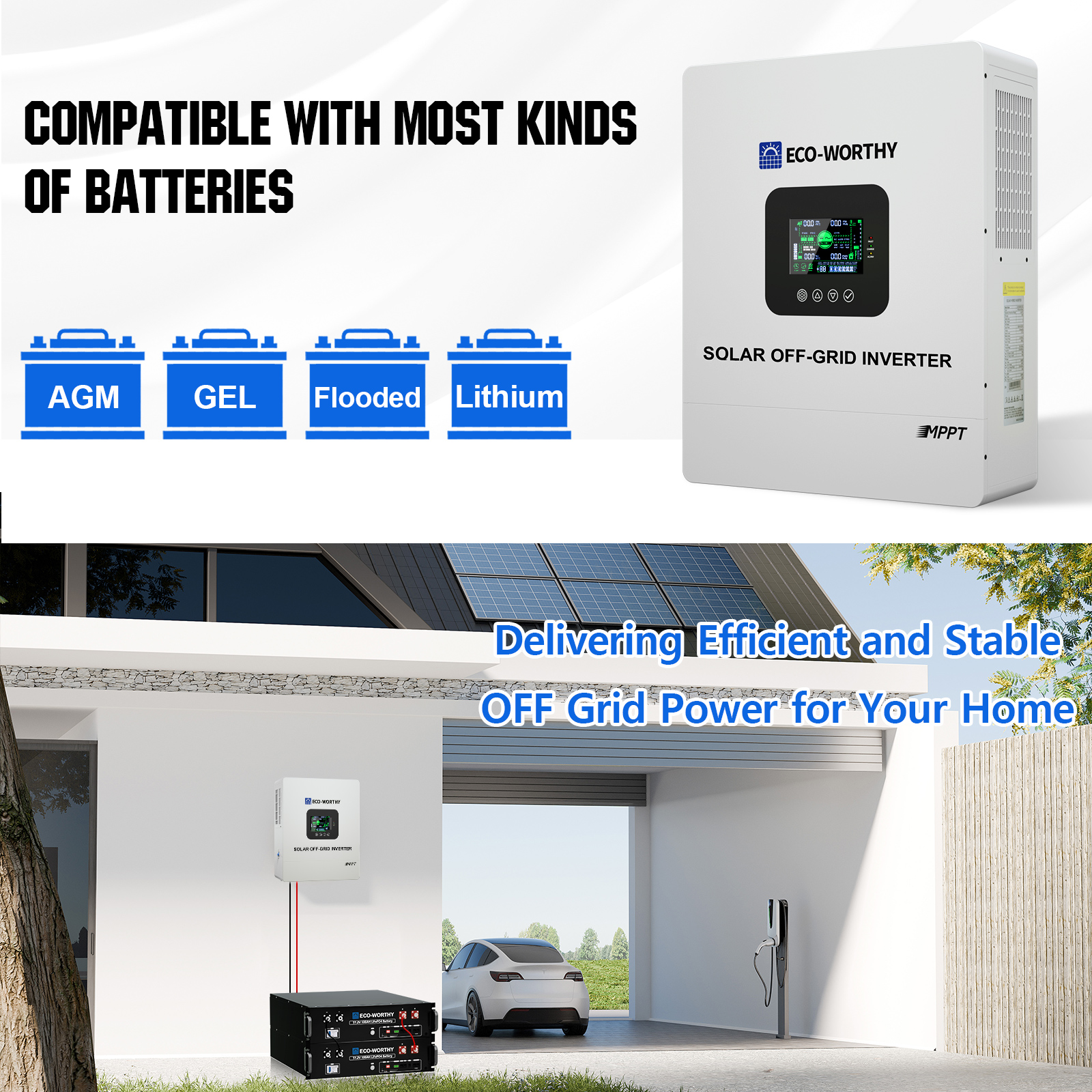 ECO-WORTHY UL1741 5000W 48V So - Drone Solar Charger ulasan dan harga